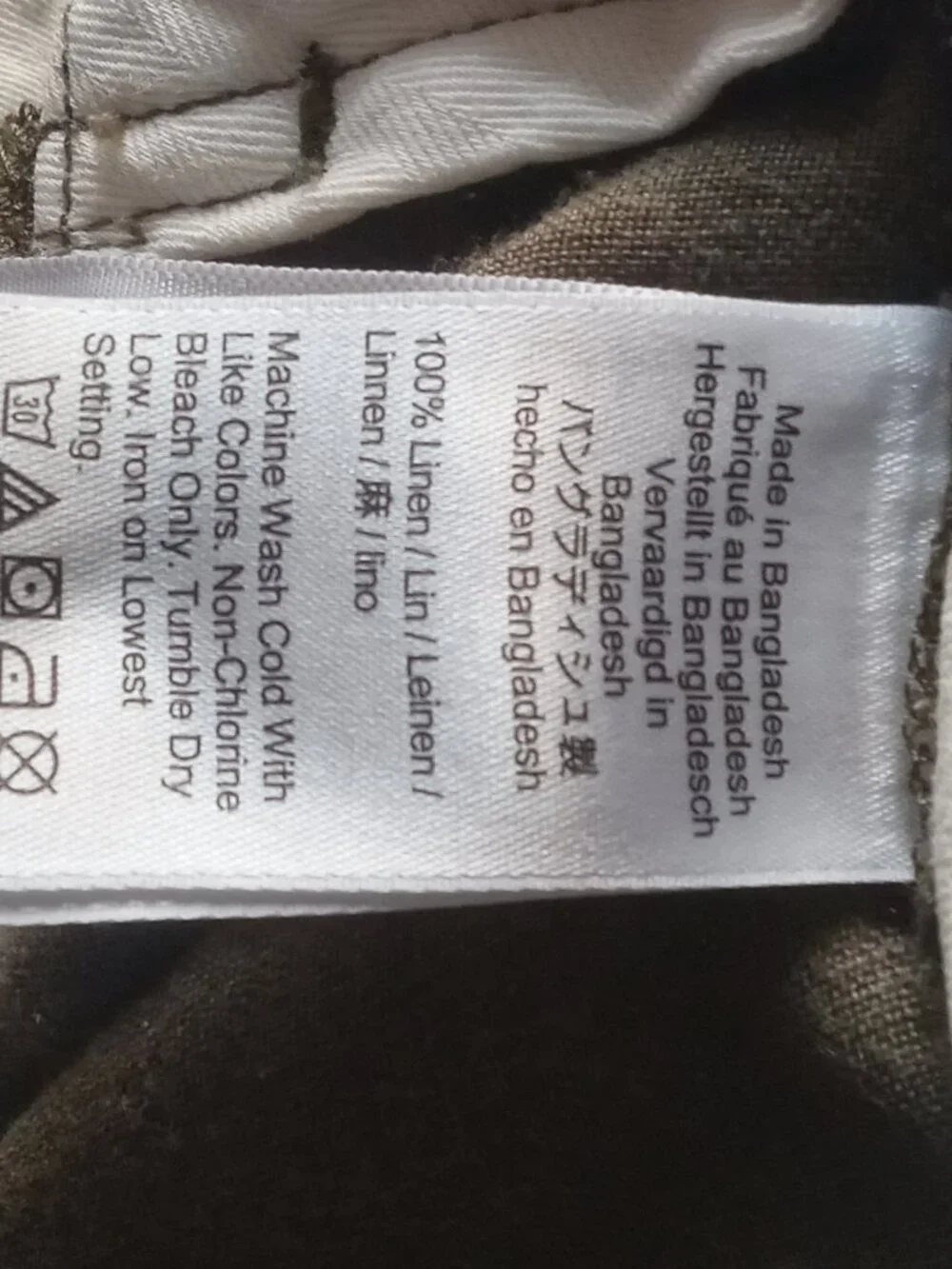 J. Crew men's linen pants 32